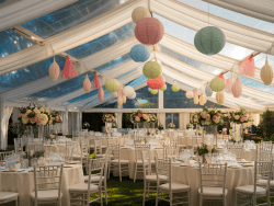 Outdoor event with marquee hire in London